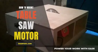 Mounting a Table Saw Motor: A Step-by-Step Guide