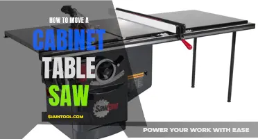 Mastering the Art of Moving a Cabinet Table Saw: A Comprehensive Guide