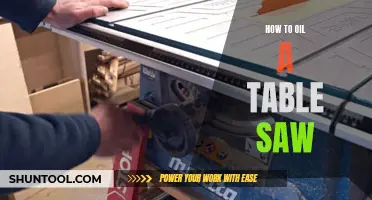 The Ultimate Guide to Oiling Your Table Saw: Tips and Techniques for Smooth, Efficient Cutting