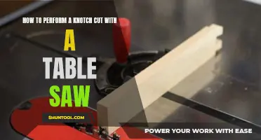 Mastering the Knotch Cut: A Table Saw Technique