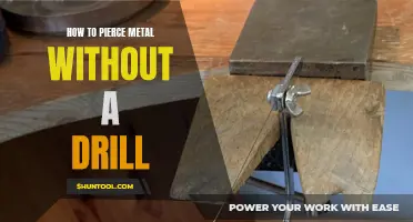An Alternative to Drilling: How to Pierce Metal Without a Drill