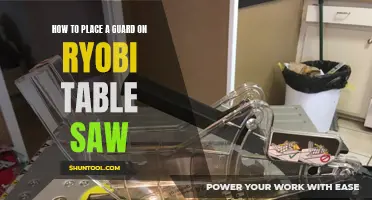 Securing Your Ryobi Table Saw: Mastering the Guard Placement