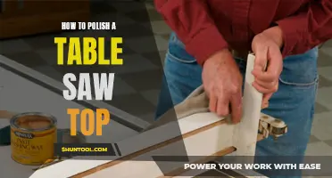 Restoring Shine: Polishing Your Table Saw Top to Perfection
