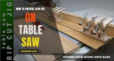 Preventing Tear Out: Mastering the Table Saw