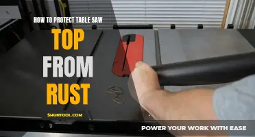 Protecting Your Table Saw Top: A Guide to Rust Prevention