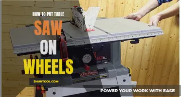 Mobilizing Your Workshop: Installing Wheels on Your Table Saw