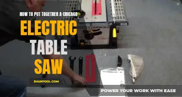 Assembling the Chicago Electric Table Saw: A Step-by-Step Guide