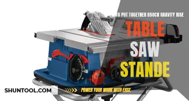 Crafting a Sturdy Foundation: Assembling the Bosch Gravity-Rise Table Saw Stand
