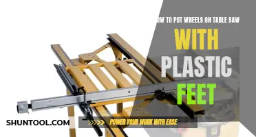 Mobilizing Your Power Tools: Fitting Wheels to a Table Saw
