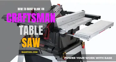 Craftsman Table Saw Blade Elevation: A Step-by-Step Guide to Raising the Blade