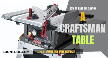 Craftsman Table Saw: Mastering the Blade Raise Mechanism