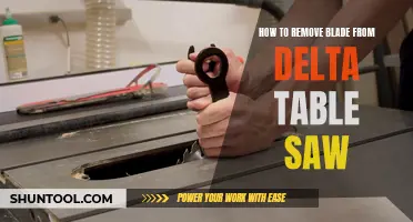 Unlocking the Delta Table Saw: A Step-by-Step Guide to Blade Removal