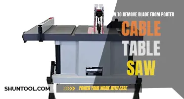 Freeing a Stuck Table Saw Blade: A Step-by-Step Guide for Porter Cable Users