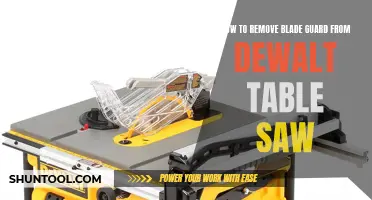 DeWalt Table Saw Blade Guard Removal: A Step-by-Step Guide