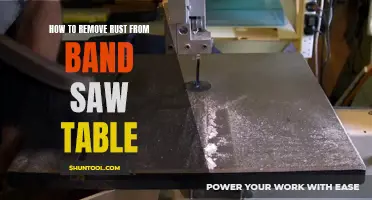 Erasing Rust: Restoring Your Band Saw Table to Perfection