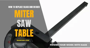 A Step-by-Step Guide to Replacing Your Black & Decker Miter Saw Table