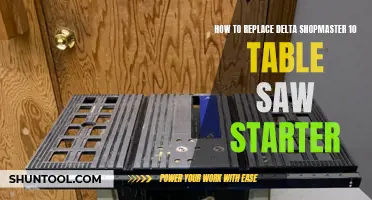 A Step-by-Step Guide to Replacing Your Delta Shopmaster 10 Table Saw Starter