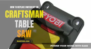Craftsman Table Saw Switch Key Replacement: A Step-by-Step Guide