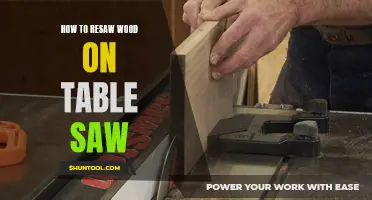 Resawing Wood: Mastering the Table Saw Technique