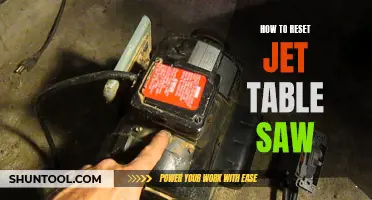 Resetting Your Jet Table Saw: A Comprehensive Guide