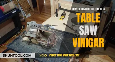 Reviving Your Table Saw: The Power of Vinegar