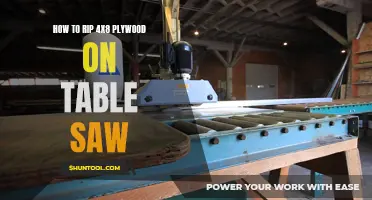 Ripping 4x8 Plywood on a Table Saw: A Comprehensive Guide