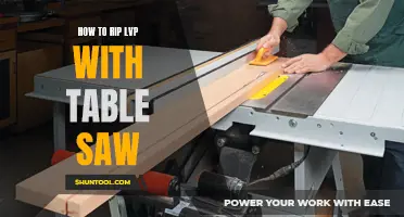 Precision Rip Cuts for LVP with a Table Saw
