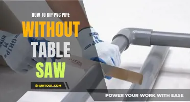 Precision PVC Pipe Cutting: Achieving Clean Rips Without a Table Saw
