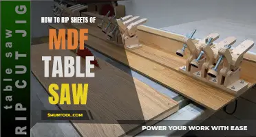 Expert Techniques for Ripping MDF Sheets with a Table Saw