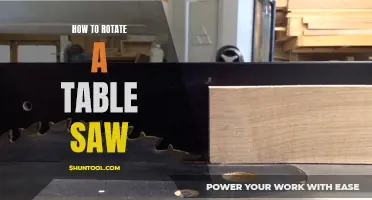 Strategically Rotating Your Table Saw: A Comprehensive Guide