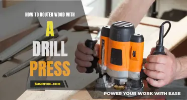 How to Router Wood Using a Drill Press