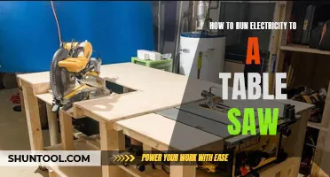 Powering Precision: Running Electricity to Your Table Saw