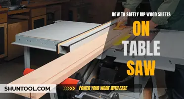 **Mastering the Table Saw: A Guide to Safely Ripping Wood Sheets** 