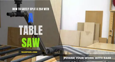 A Comprehensive Guide to Safely Splitting a 2x4 with a Table Saw