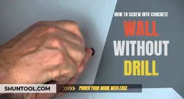 Screw Into Concrete Walls Like a Pro Without a Drill: Here's How