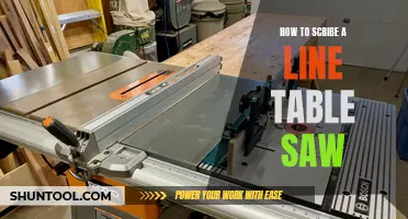 Scribing Lines with a Table Saw: A Precise Guide