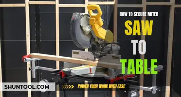 Securing Your Miter Saw: Exploring Table-Mounting Techniques for Enhanced Workshop Safety