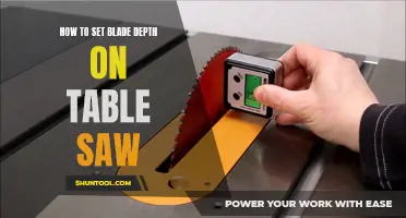 Mastering the Table Saw: A Guide to Setting Blade Depth for Precision Cuts