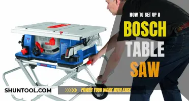Unveiling the Bosch Table Saw: A Comprehensive Setup Guide