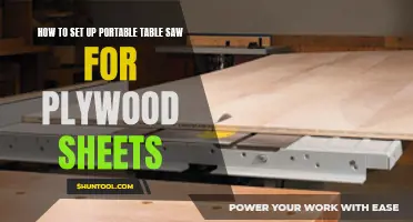 Precision Plywood Cuts: Mastering the Portable Table Saw Setup