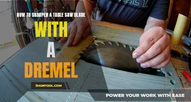 Sharpening Your Table Saw Blade: The Dremel Method