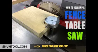 Squaring Up a Fence for Precision Table Saw Cuts