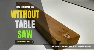 Precision Woodworking: Crafting Perfect Squares from 2x4s Without a Table Saw