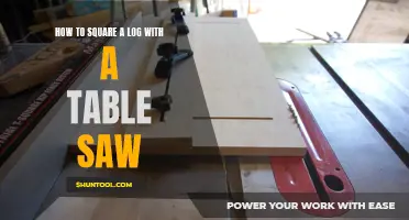 Precision Woodworking: Mastering the Art of Squaring Logs with a Table Saw