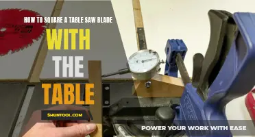 Perfectly Squaring Your Table Saw Blade with the Table: A Step-by-Step Guide