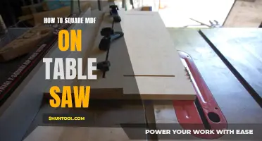 Precision Cutting: Mastering the Art of Squaring MDF on a Table Saw