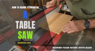 Precision Plywood Squaring with a Table Saw