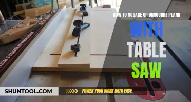 Precision Woodworking: Mastering the Art of Squaring Unsquare Planks with a Table Saw