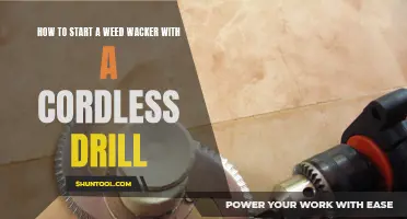 Mastering the Art of Starting a Weed Wacker: Unleash the Power with a Cordless Drill