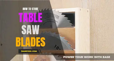 Storing Table Saw Blades: A Guide to Proper Care and Organization
